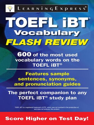 cover image of TOEFL iBT&#174; Vocabulary Flash Review